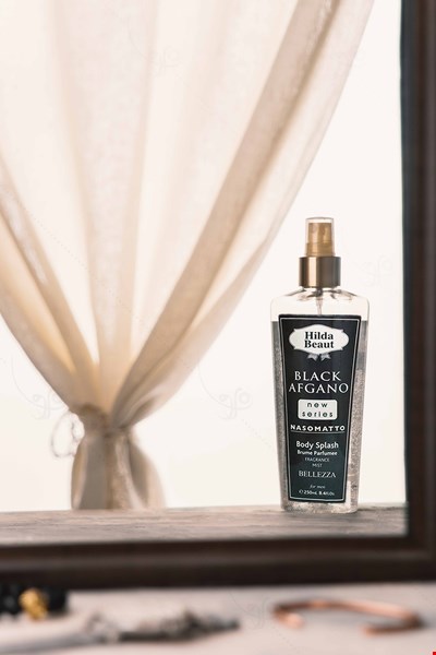 عکاسی محصولات  آرایشی و بهداشتی،بادی اسپلش(BLACK AFGANO)